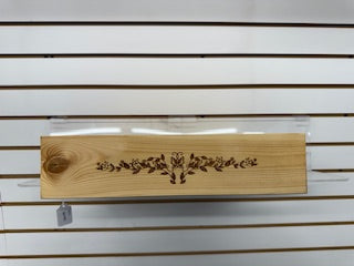 Wood Serving Tray (Butterfly and Flowers)